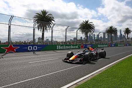Max Verstappen driving the Oracle Red Bull Racing RB22 on track during the F1 Grand Prix of Australia at Albert Park Grand Prix Circuit on March 08, 2026, in Melbourne, Australia. 