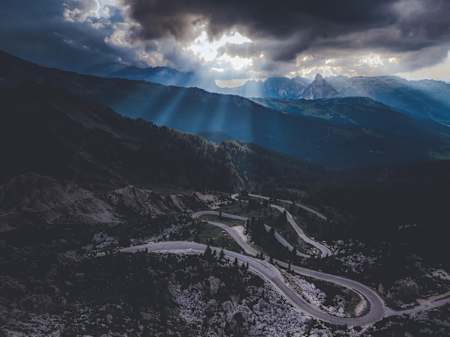 The reward for snaking your way to the top of this Dolomite climb