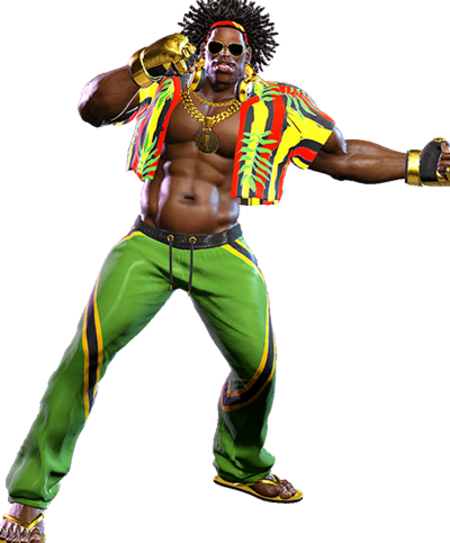 Dee Jay from Street Fighter 6 with a standing punch.