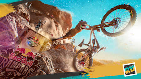 Promotional image of Red Bull Rampage in the forthcoming video game Riders Republic by Ubisoft.