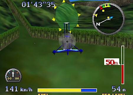 A gyrokopter volt az egyik repülőgép a Pilotwings 64-ben