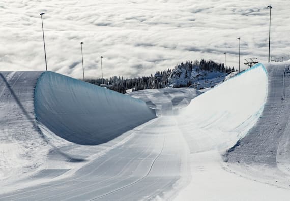 Το Laax φιλοξενεί το μεγαλύτερο halfpipe του πλανήτη