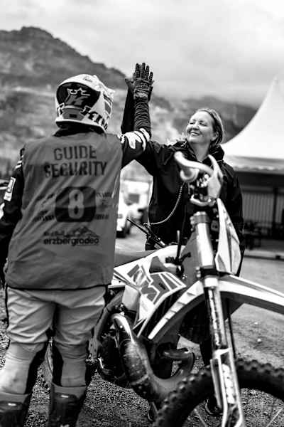 Red Bull Erzbergrodeo head guide Anne Lovrin. 