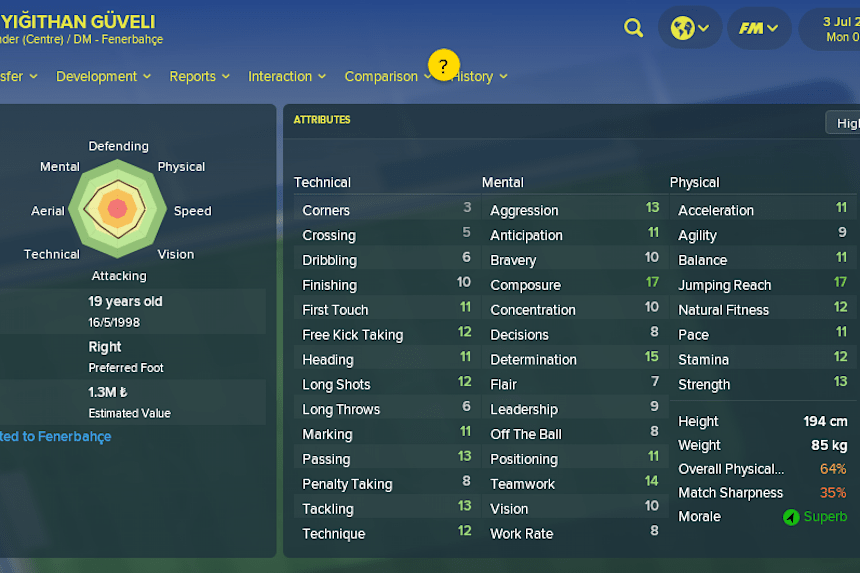 Football Manager 2018 Deki Turk Wonderkid Ler