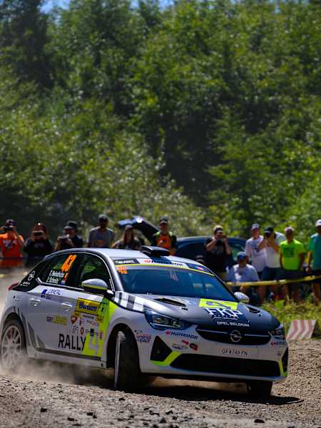 Tom Heindrichs controlled Saturday in Junior ERC in Zlín