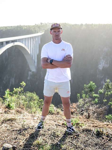 Thomas van Tonder at the highest bridge in Africa, the Bloukrans Bridge.