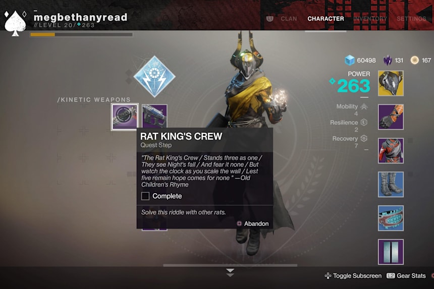 Rat King Destiny 2 Guide How To Get The Exotic Weapon