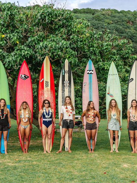 Competitors at the opening ceremony of Red Bull Magnitude 2024 in Oahu, HI