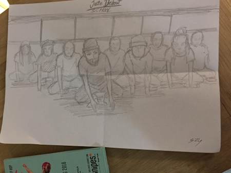 Un cours immortalisé à l'aide d'un simple crayon à papier