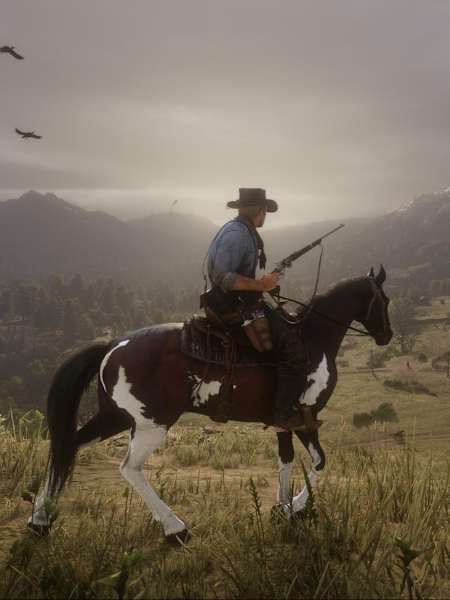 An official promo screenshot from Red Dead Redemption 2.