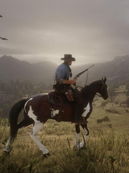 An official promo screenshot from Red Dead Redemption 2.
