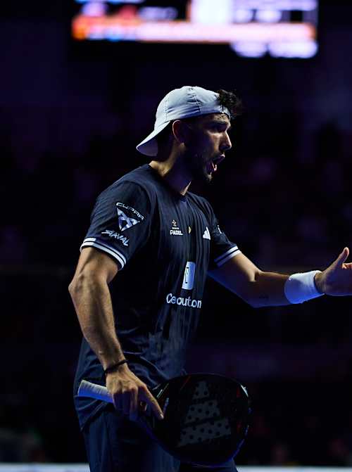 Alejandro Galán and Federico Chingotto during the quarter finals of the Premier Padel P2 Asunción, Paraguay on May 8, 2026
