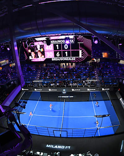 Delfina Brea and Red Bull athlete Beatriz González face off against Ana Nogueira and Beatriz Caldera at Premier Padel.