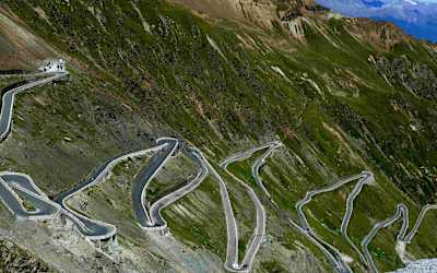 Just a handful of the Stelvio’s 48 hairpins