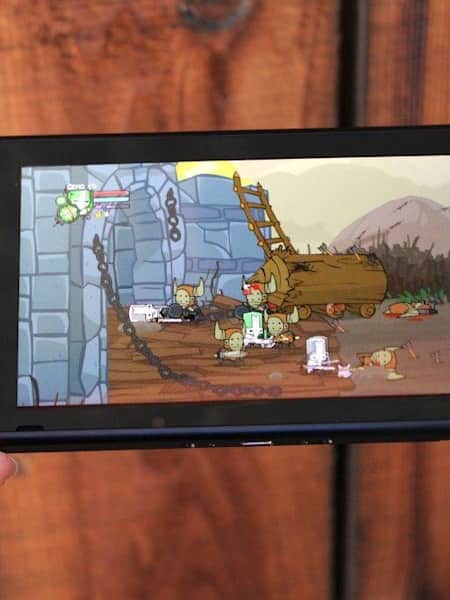 A promotional shot of Castle Crashed on the Nintendo Switch from The Behemoth's official website.