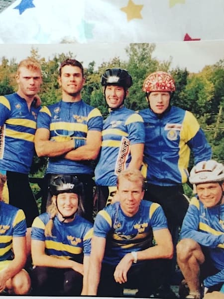 Team Sweden in the early 90's - Malin and Tommy on the right.