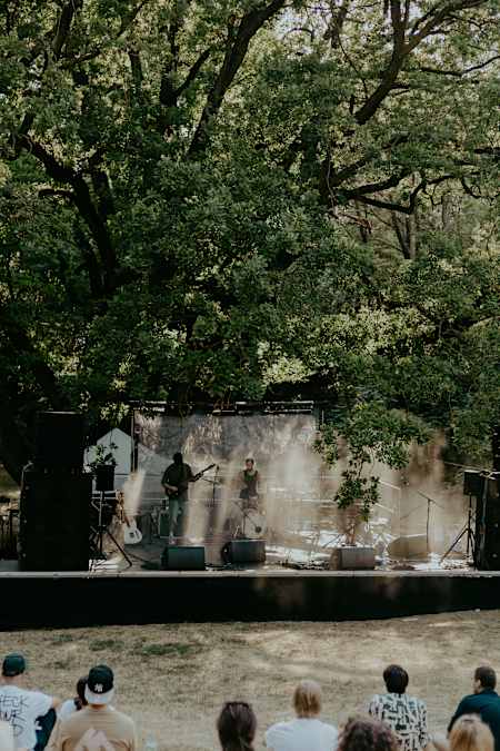 Jazzboiz a nagy tölgyfánál