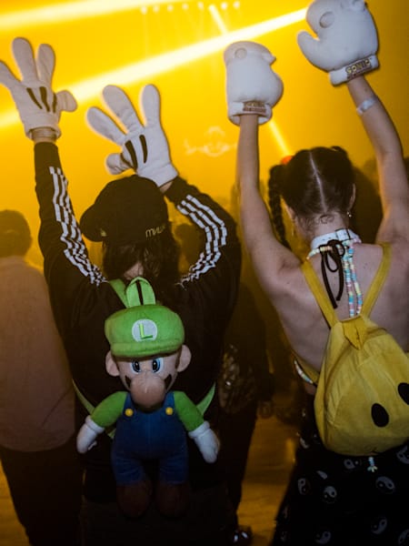 A photo of club kids at the Storm Rave – part of the 2015 Red Bull Music Academy Festival in New York City.