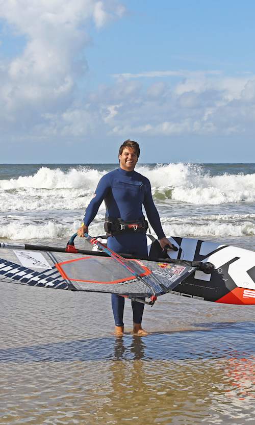 Philip Köster training on the beach in Sylt, Germany, on September 28, 2021.