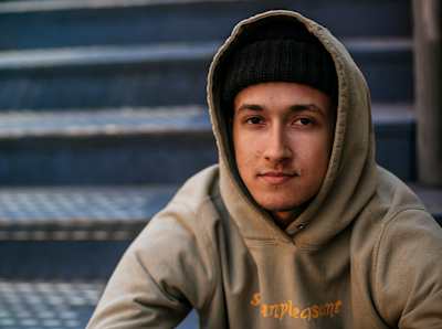 Portrait of music producer Charlie Shuffler, a contestant on Red Bull TV show The Cut.