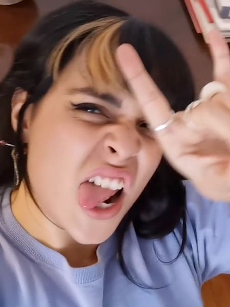 A photo of Girl Ultra during the shooting of Check Your DMS in Mexico City, Mexico in 2020.