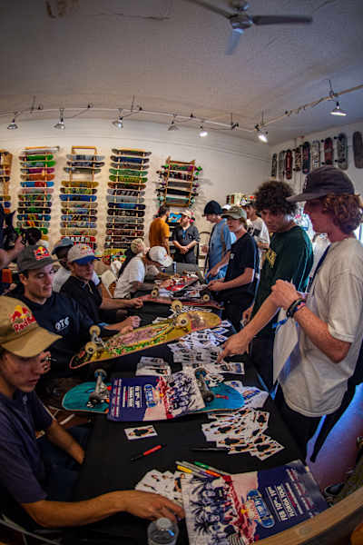 Team signing at the Red Bull Drop In Tour 2023 in Tallahassee, Florida