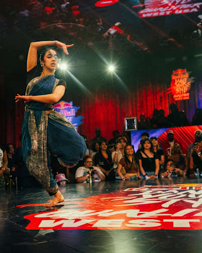 Harini Nilakantan performing at Red Bull Dance Your Style