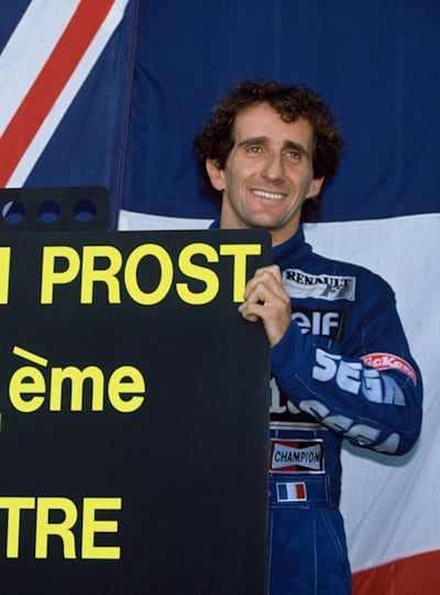 Alain Prost, cuatro veces campeón del mundo de F1, en 1993.