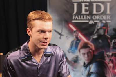 Cameron Monaghan in Star Wars Jedi: Fallen Order. Im neuen Action-Rollenspiel von Electronic Arts mimt der Akteur den Jedi Cal Kestis