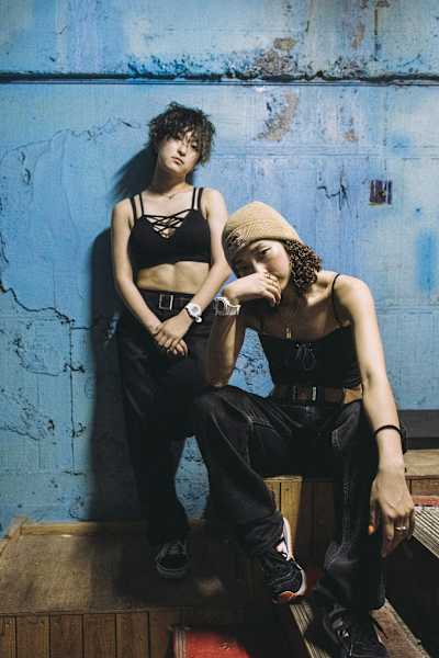 Maika and Kyoka posing together.