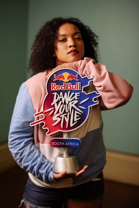 Shanny J poses for a poratrait at Red Bull Dance Your Style national final in Cape Town, South Africa on October 23, 2021