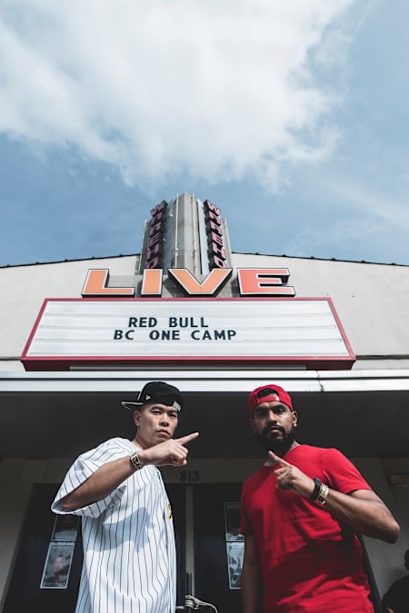 Tyquan and Omar poses for a portrait during Red Bull BC One Camp USA in Warehouse Live in Houston, TX, USA on May 19, 2019