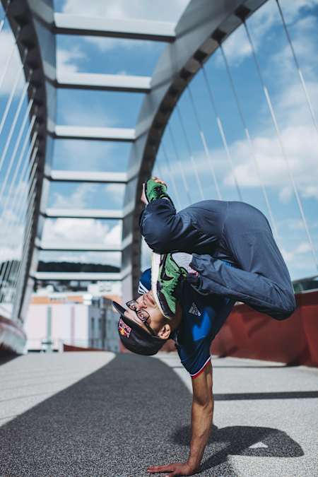 Lilou posa para un retrato durante el Red Bull Dance Tour en Zúrich, Suiza, el 2 de septiembre de 2020 