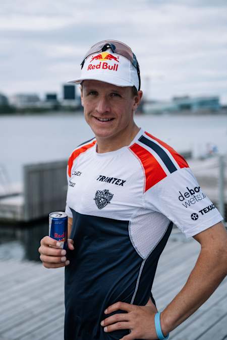 Kristian Blummenfelt posiert für ein Porträt in Bergen, Norwegen.