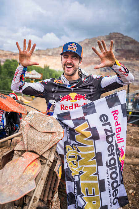 Manuel Lettenbichler seen during the Red Bull Erzbergrodeo 2024 in Eisenerz, Austria on June 2, 2024