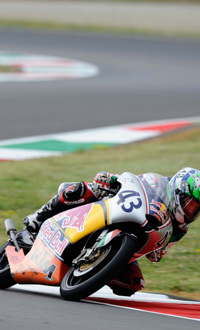 Stefano Valtulini racing on home soil in Misano 2011