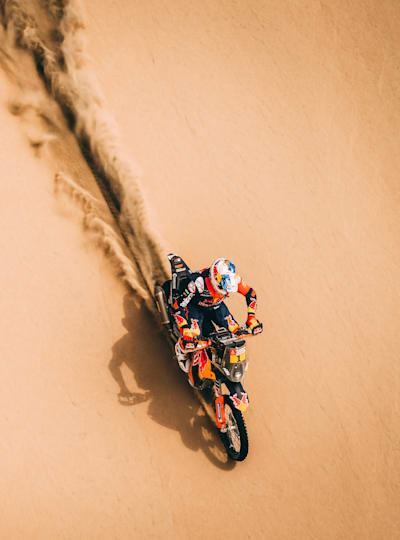 Sam Sunderland bei der 2. Etappe der Rallye Dakar 2018.