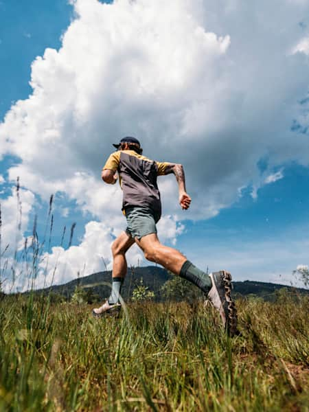 L'ultrarunner Florian Neuschwander s'entraîne.