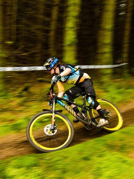 MTB enduro rider Joe Barnes in action.