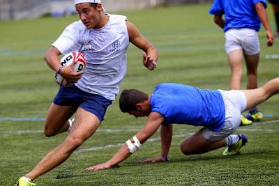 Le rugby un jeu basé sur la vitesse au Red Bull Ovalie 2014.