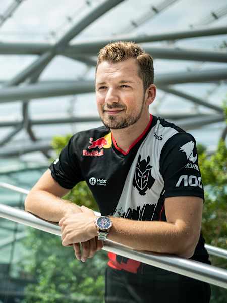 Nemanja Kovac of G2 Esports CS:GO poses for a portrait at Hangar 7 in Salzburg, Austria on August 6, 2020.
