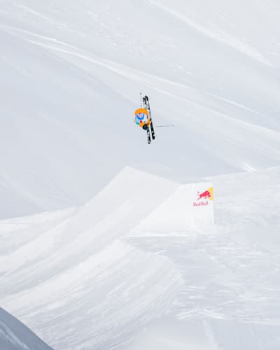 Alex Hall at Red Bull infinite lines in Avoriaz, France in March 2023  