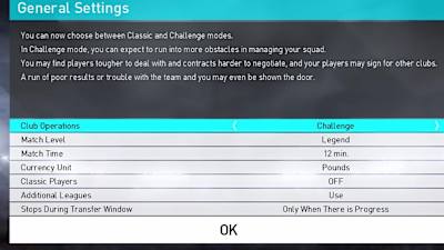 Challenge mode makes Master League tougher