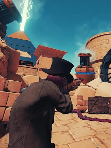 Screenshot from Crazy Justice, a new Battle Royale game for the Nintendo Switch.