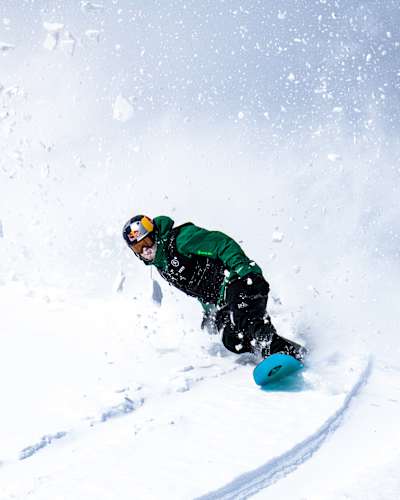 Ben Ferguson during Day 2 finals of the Natural Selection Tour at Jackson Hole Mountain Resort in Jackson, Wyoming, USA, on February 9, 2021.