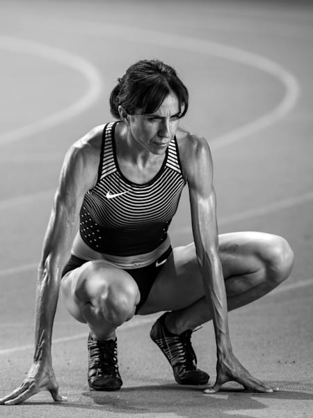 Nuria Fernández tras un entrenamiento