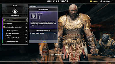 Craft new resources in the shop to get one of the last frozen flames