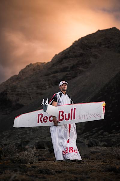 Peter Salzmann seen during the Red Bull Wingsuit Foil Project at El Hierro, Spain on September 4, 2025.
