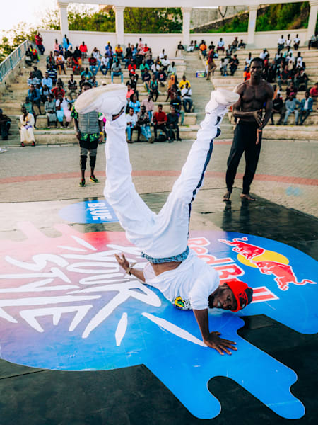 Participant performs at Red Bull Dance Your Style in Nairobi, Kenya in 2022