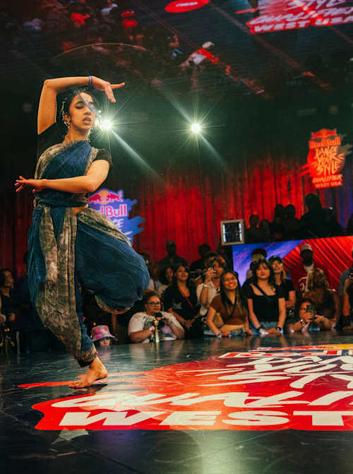 Harini Nilakantan performing at Red Bull Dance Your Style